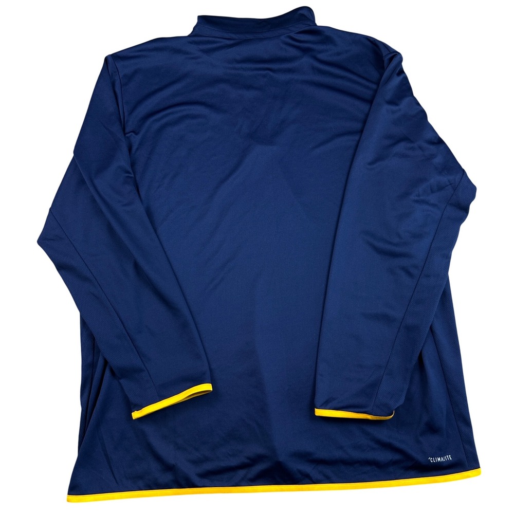 Adidas Nashville Predators NHL Quarter Zip Pullover Navy Blue Mens 2XL Hockey - Picture 3 of 8